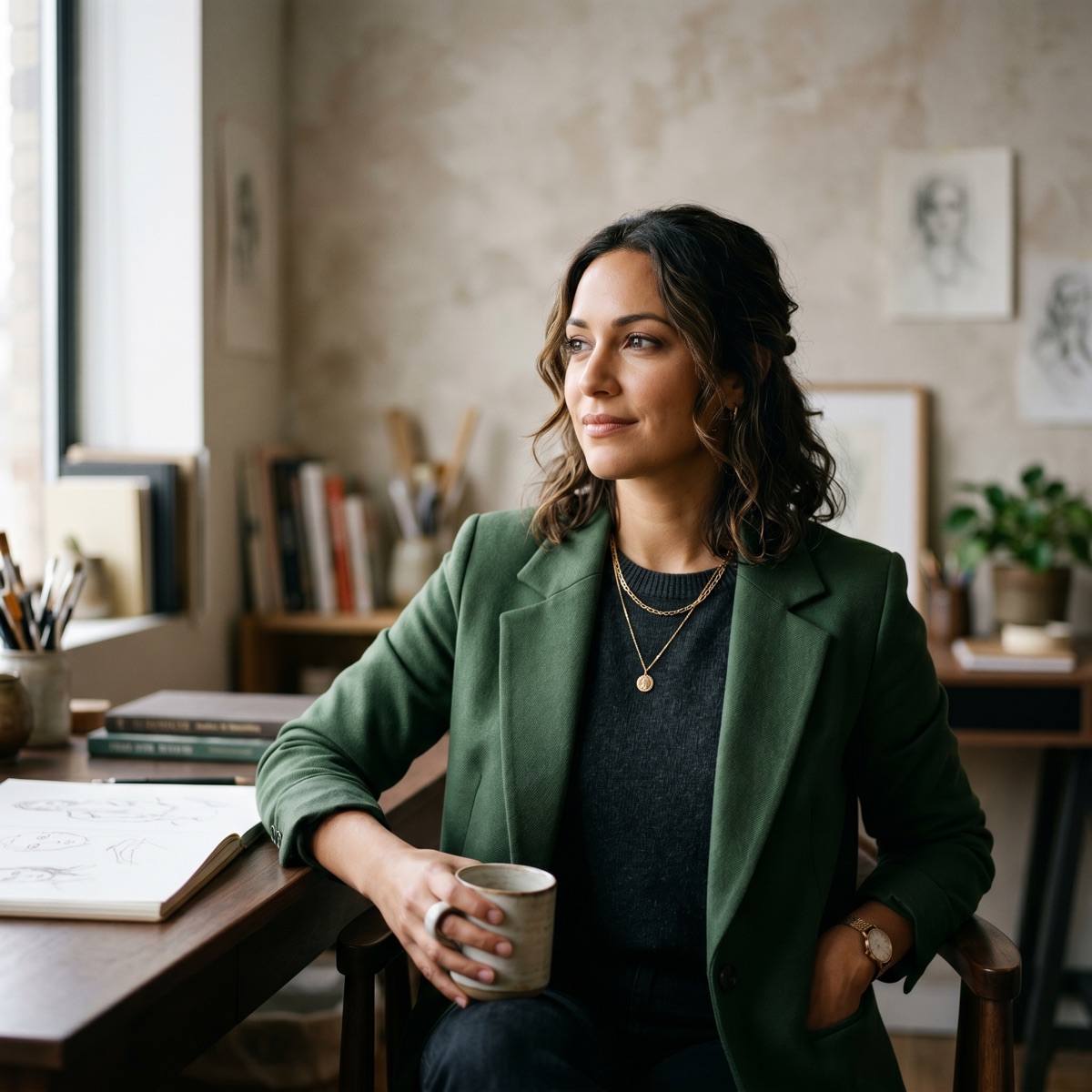 Editorial portrait of a creative professional