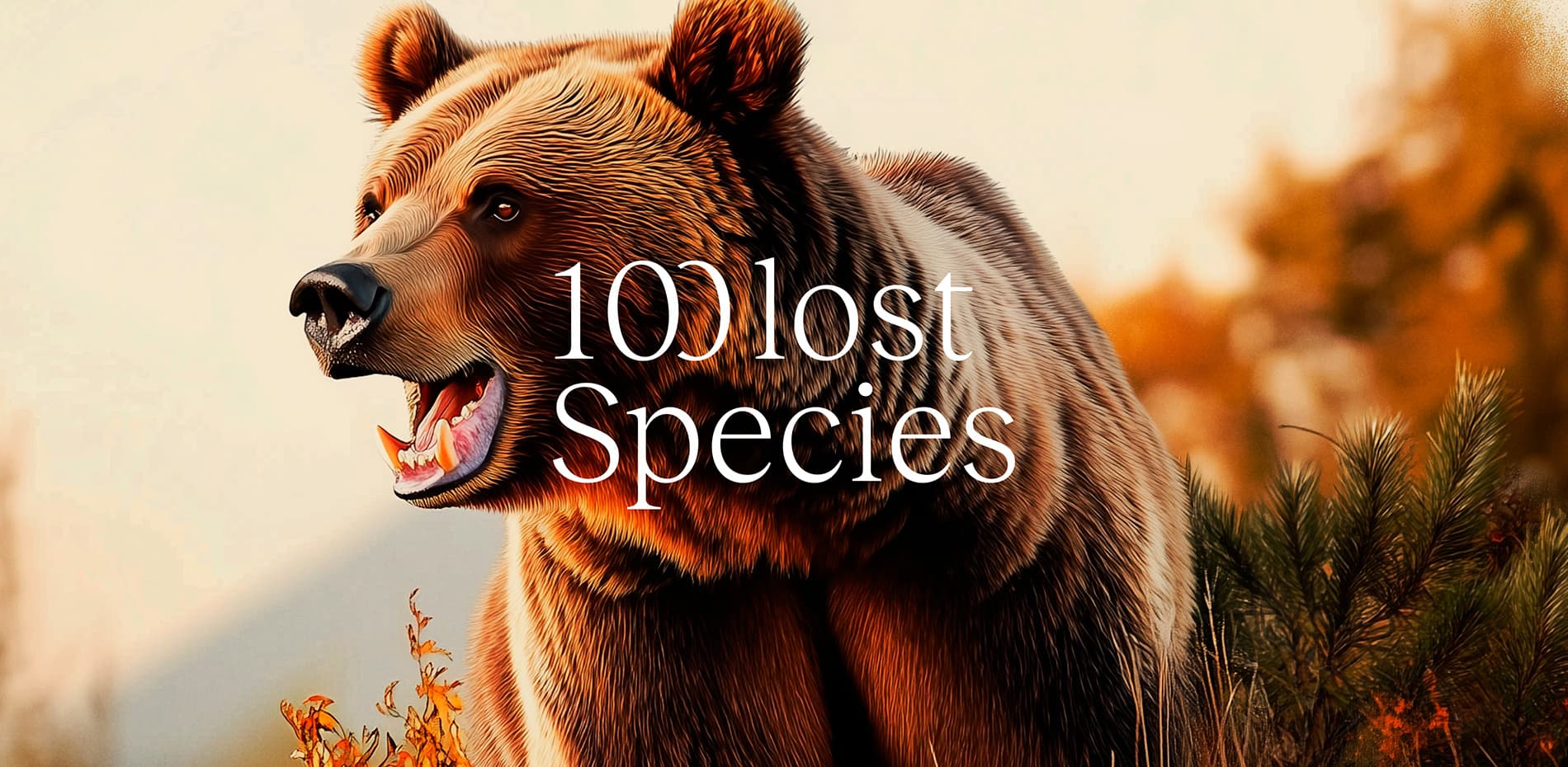 100 Lost Species — an example of design with a clear, considered point of view