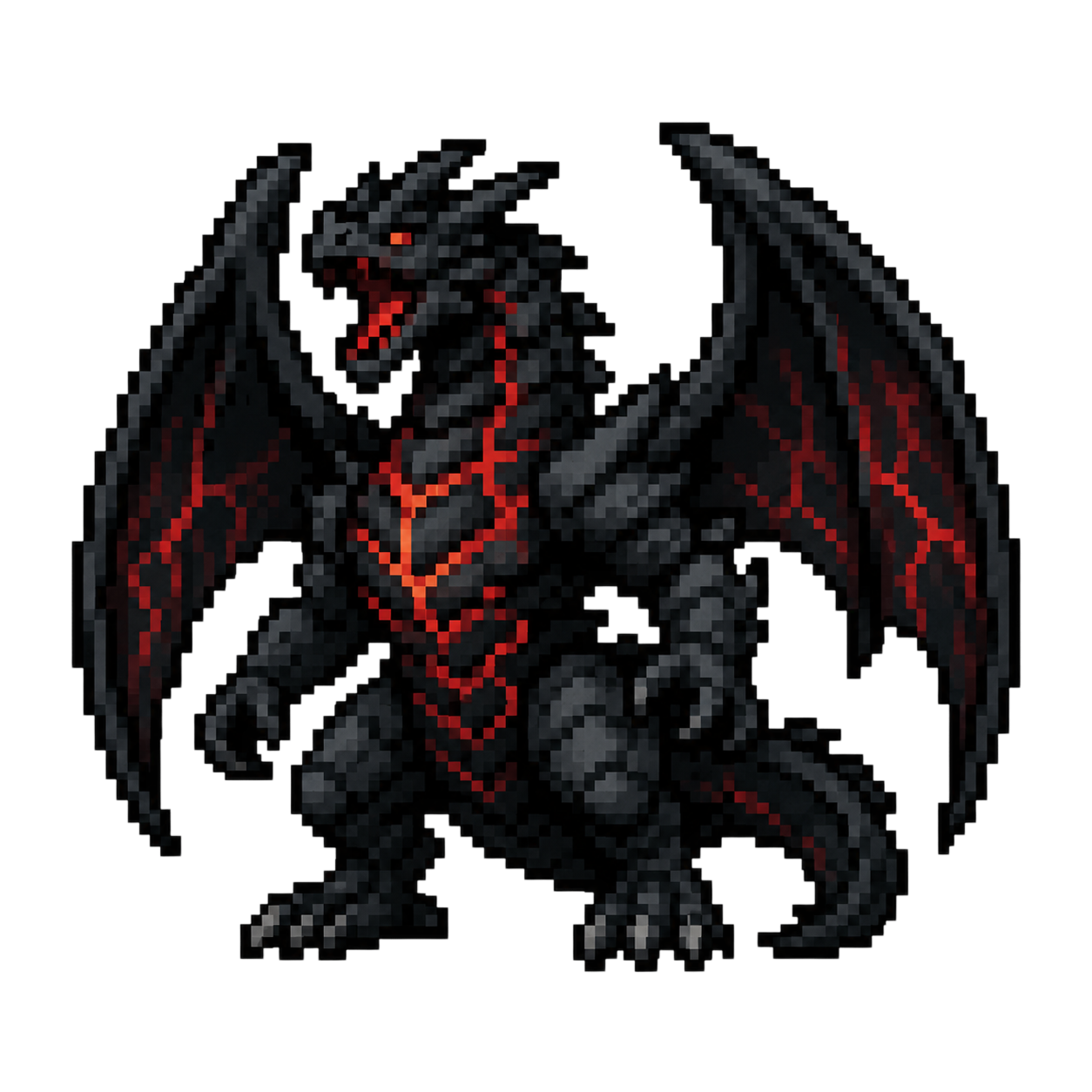 Hollow Dragon — final boss pixel art