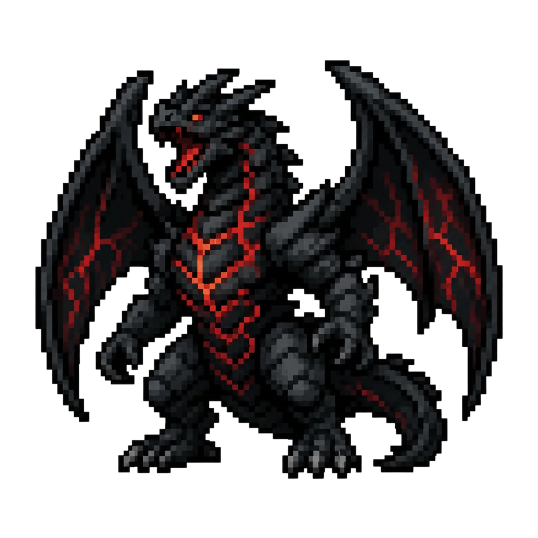 Hollow Dragon — final boss pixel art