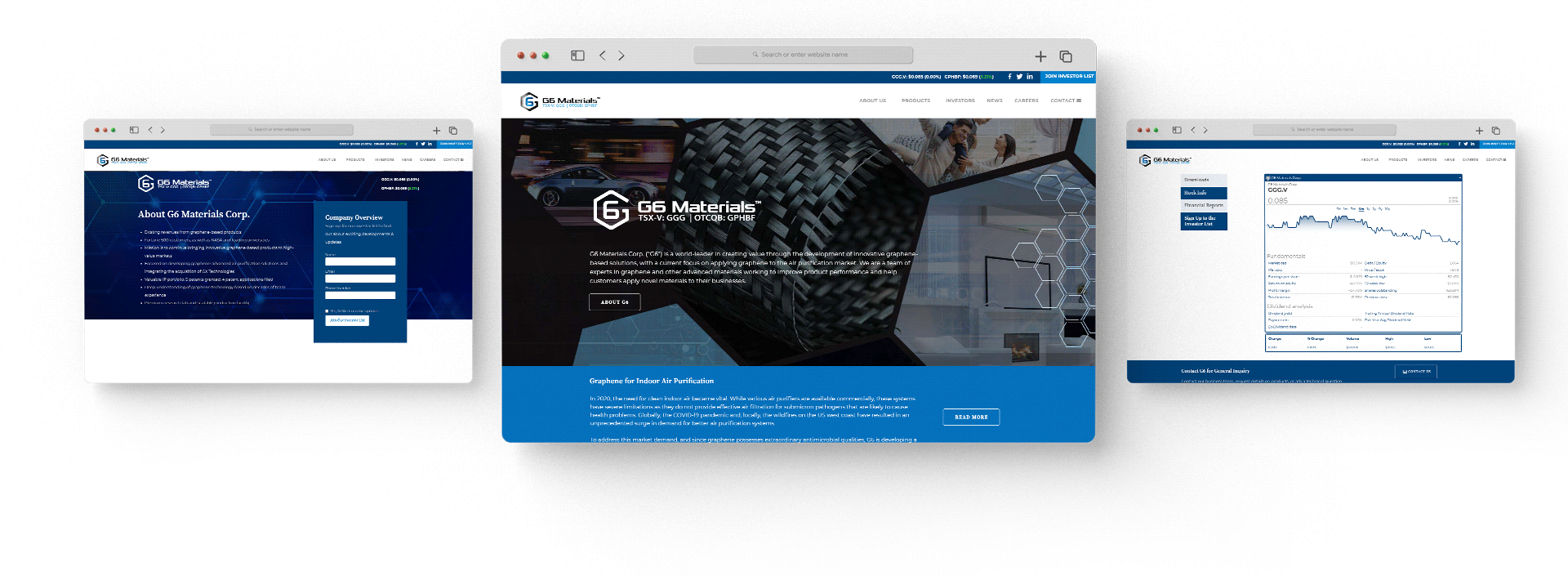 Website Development for G6 Materials by Rough Works Case Study